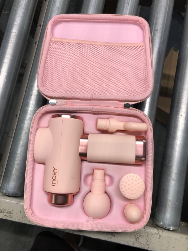 Photo 2 of MORY Massage Gun for Women, Pink Muscle Massager USB-C Charging for Back Neck Shoulder Pain Relief, Super Quiet and Portable with Carrying Case

*unable to test, needs to be charged with usb-c plug. plug not included.