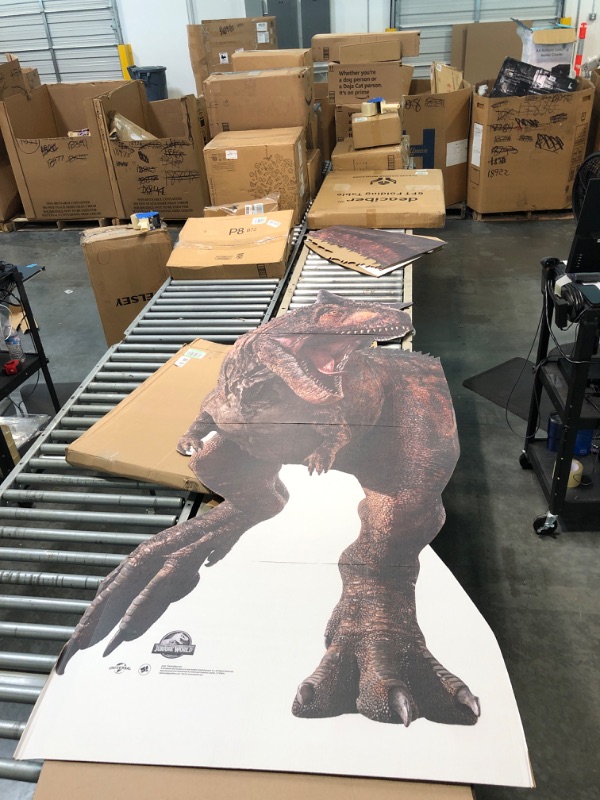 Photo 1 of Cardboard People Carnotaurus Life Size Cardboard Cutout Standup - Jurassic World (2015 Film) Carnotaurus One Size