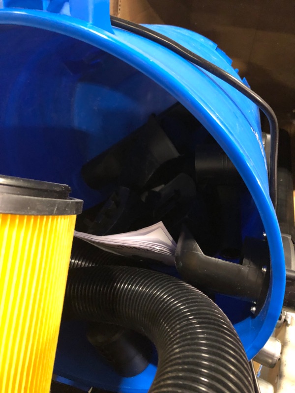 View 7 of Vacmaster VBV1210, 12-Gallon* 5 Peak HP** Wet/Dry Shop Vacuum with Detachable Blower, Blue & 12-16 Gallon High Efficiency Dust Bag, 3 Pack, VHBL Blue 12 Gal 5PHP Vac w/Blower Vacuum + Dust Bag
