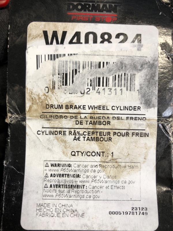 Photo 2 of Dorman W40824 Front Passenger Side Drum Brake Wheel Cylinder Compatible with Select Ford / Mercury Models