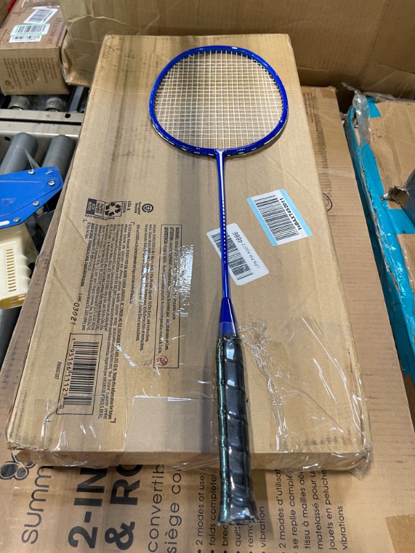 Photo 1 of Badminton Rackets Shuttlecocks
blue