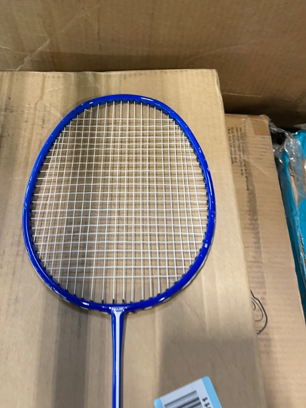 Photo 1 of Badminton Rackets Shuttlecocks
blue