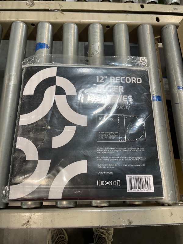 Photo 1 of Hudson Hi-Fi Vinyl Record Outer Sleeves Covers - Premium Clear Vinyl Record Sleeve 100-Pack - Protect Your LP Albums from Scratches, Dirt & Dust - 3mm Thick No-Acid Exterior Disc Cover 100 Outer