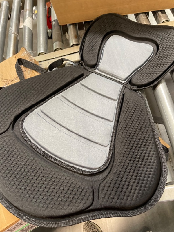 Photo 2 of MARSOW Kayak Seat, Canoe Seat Lifetime Kayak Accessories Boat Seats Kayak Seat Cushion Kayak Seat Pad Kayak Seats with Back Support for Sit on Top Kayak Replacement Seat Paddle Boat Seat Grey