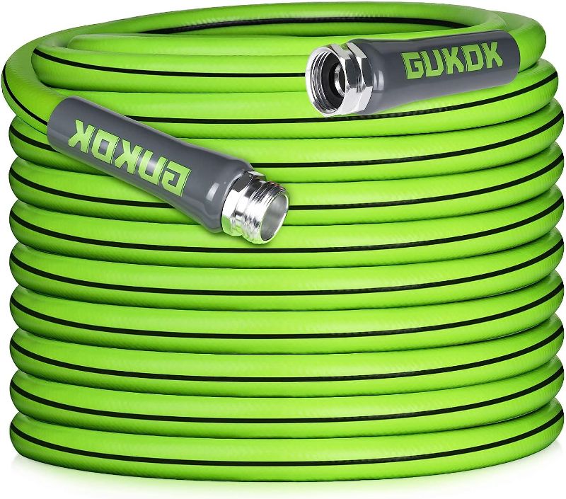 Photo 1 of 
GUKOK Garden Hose 5/8 in. x 50 ft, Heavy Duty, Lightweight Water Hose, 3/4 Solid Male Female Fittings,Drinking Water Safe, 600 Burst PSI