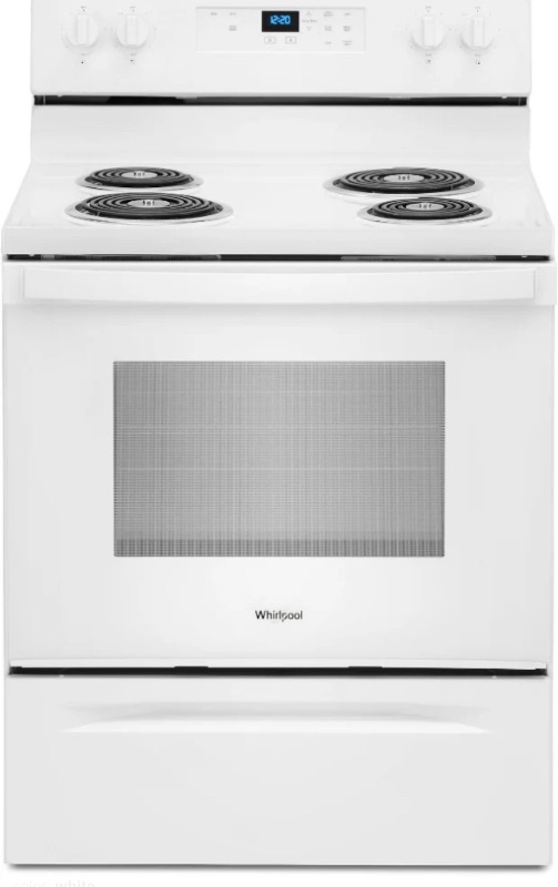 Photo 1 of Whirlpool 30 Inch Wide 4.8 Cu. Ft. Free Standing Electric Range with Self Cleaning Technology

*** MISSING POWER CORD ***
