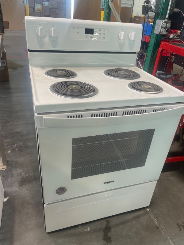 Photo 10 of Whirlpool 30 Inch Wide 4.8 Cu. Ft. Free Standing Electric Range with Self Cleaning Technology

*** MISSING POWER CORD ***
