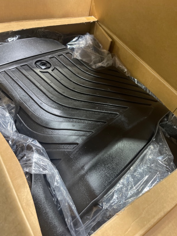 Photo 1 of HAFIDI Floor Mats for 2024 2023 2022 Acura MDX All Weather Protection TPE Anti-Slip Automotive Floor Liners, Fits 1st & 2nd & 3rd Row Full Set Accessories, Black Acura MDX 2022 2023 2024