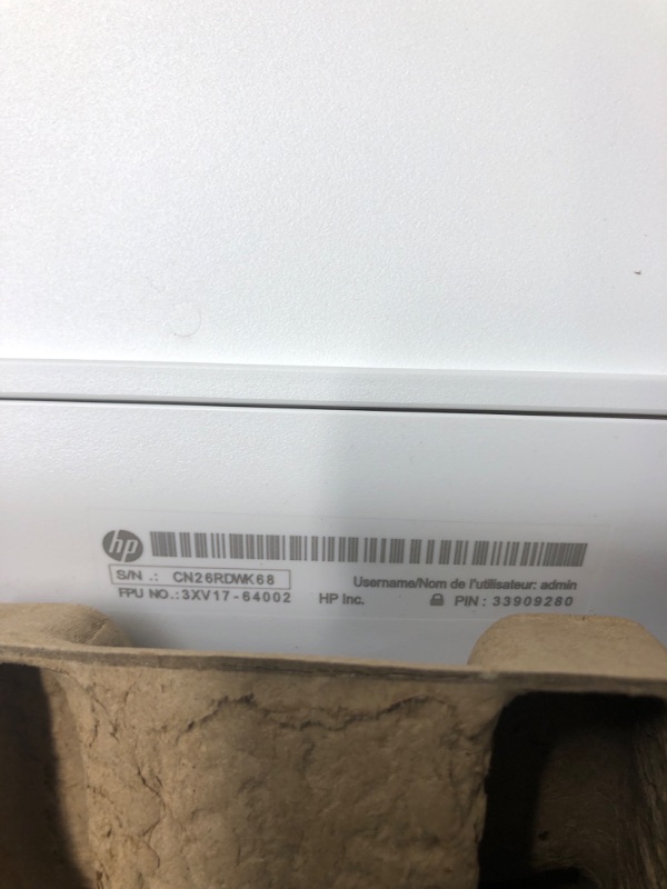 Photo 2 of HP DeskJet 2755e Wireless Color All-in-One Printer with bonus 6 months Instant Ink (26K67A), white