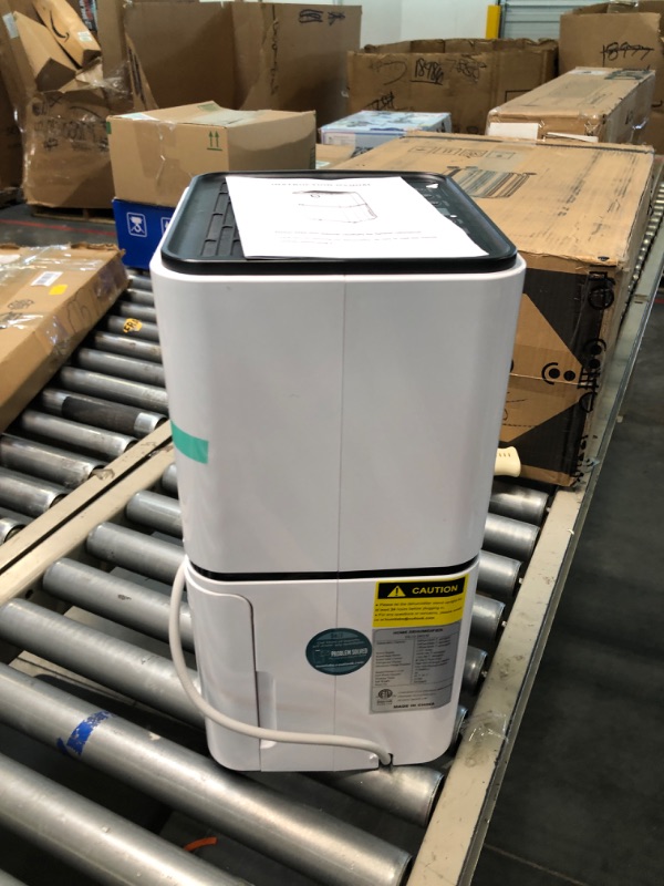 Photo 3 of 1500 Sq. Ft Dehumidifier for Large Room and Basements, HUMILABS 22 Pints Dehumidifiers with Auto or Manual Drainage, 0.528 Gallon Water Tank with Drain Hose, Intelligent Humidity Control, Auto Defrost, Dry Clothes, 24HR Timer 1500 sq.ft