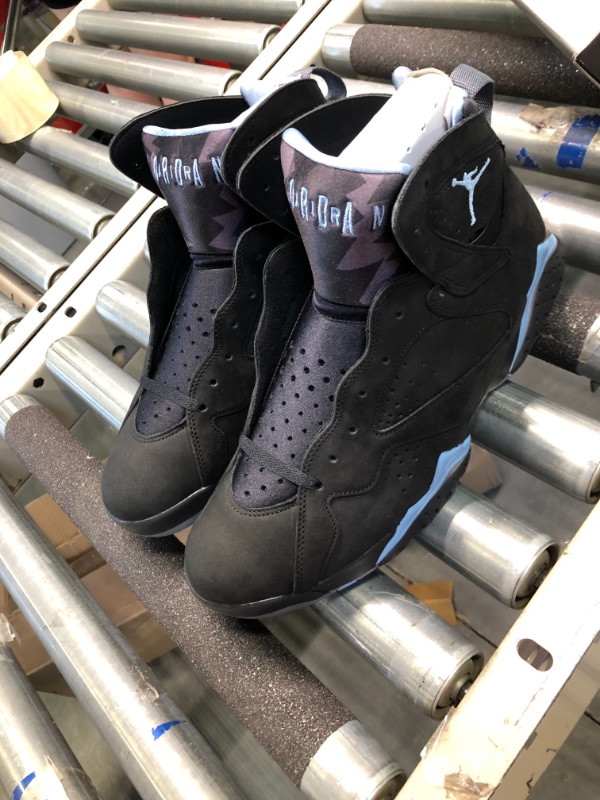 Photo 1 of Nike Men's Air Jordan 7 Retro Ray Allen PE Black/Fierce BLUE-Dark Steel Grey 304775-053