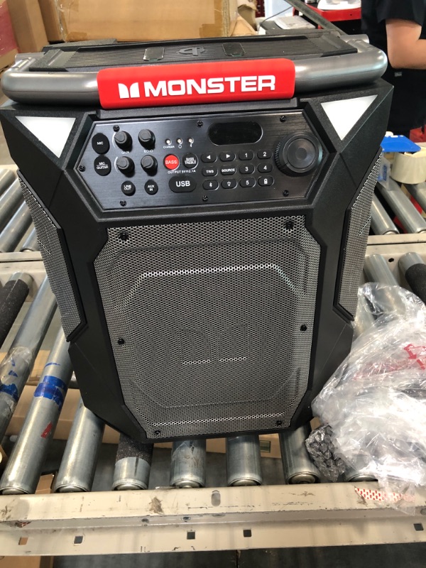Photo 3 of Monster Rockin' Roller 270X 200W Portable Indoor/Outdoor Speaker - Black/Gray