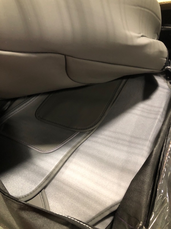 Photo 1 of Coverado Car Seat Covers, Super Breathable Faux Leather Auto Seat Cushions, Waterproof Auto Interiors Full Set, Universal Fit Most Vehicles, Sedans and SUVs, Gray GRY