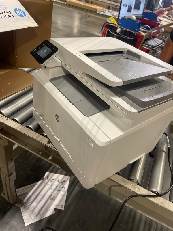 Photo 2 of HP Color LaserJet Pro M283fdw Wireless All-in-One Laser Printer, Remote Mobile Print, Scan & Copy, Duplex Printing, Works with Alexa (7KW75A), White