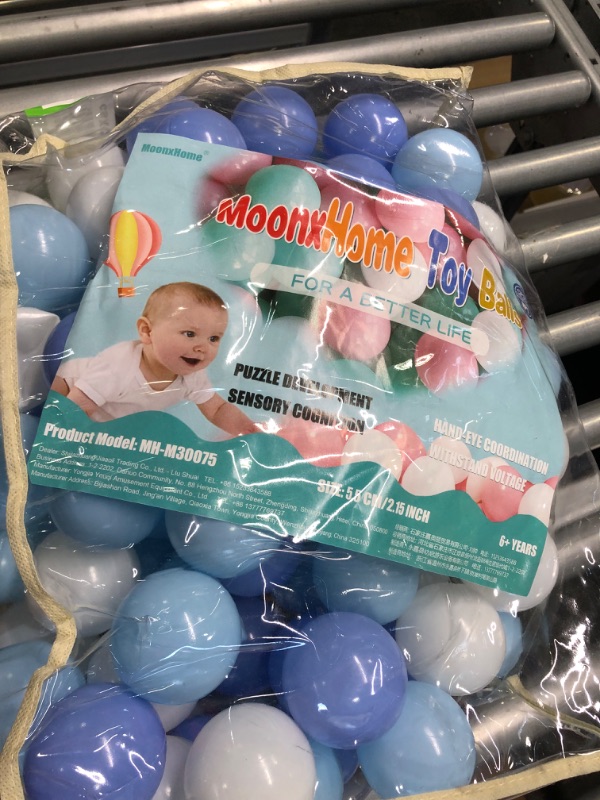 Photo 2 of  Colorful Ball Pit Balls -  Phthalate Free BPA Free Plastic Ocean Balls Crush Proof Stress Balls for Kids Playhouse
