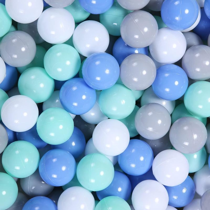 Photo 1 of  Colorful Ball Pit Balls -  Phthalate Free BPA Free Plastic Ocean Balls Crush Proof Stress Balls for Kids Playhouse

