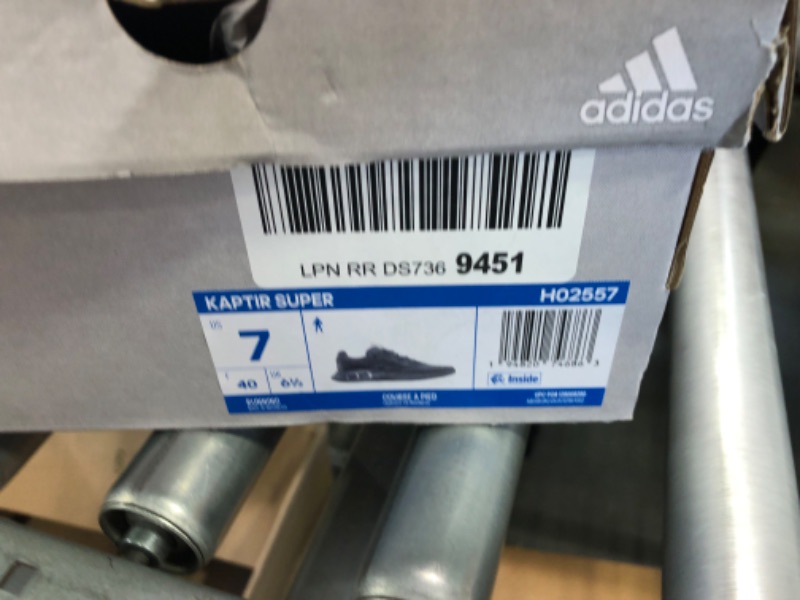 Photo 3 of adidas Men's Kaptir Super Running Shoes 7 Grey/Iron Metallic/Black