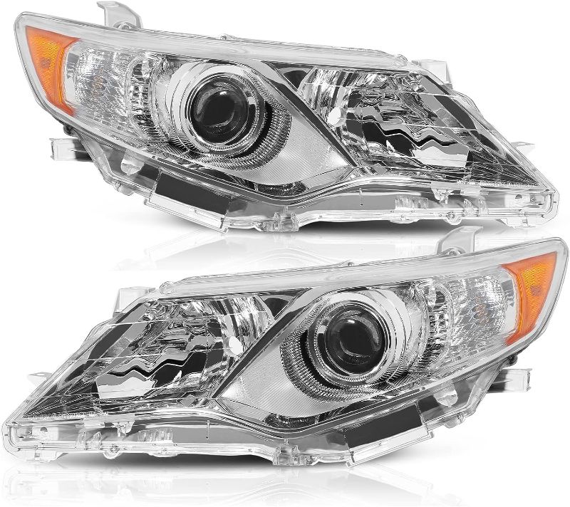 Photo 1 of ALZIRIA Headlight Assembly Compatible With 12 2012 Camry 13 2013 Camry 14 2014 Camry 2012-2014 12-14 Toyota Camry L/LE/XLE/Hybrid LE XLE Passenger and...
