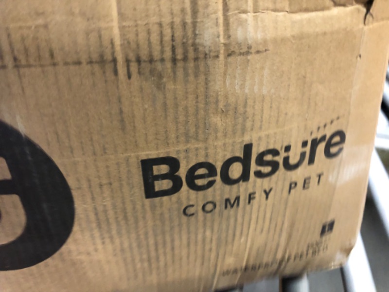 Photo 1 of Bedsure Waterproof Dog Beds for Large Dogs - Up to 75lbs Large Dog Bed with Washable Cover, Pet Bed Mat Pillows, Grey Large Grey
