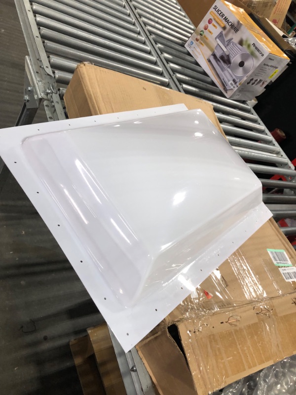 Photo 4 of HRepair SL1422S 18"x26" OD Universal RV Skylight Fits Travel Trailer RV Camper Truck (White)