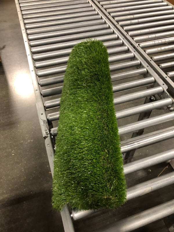 Photo 3 of AYOHA Artificial Turf 4' x 6' with Drainage, 1.38 Inch Realistic Fake Grass Rug Indoor Outdoor Lawn Landscape for Garden, Balcony, Patio, Synthetic Grass Mat for Dogs, Customized
