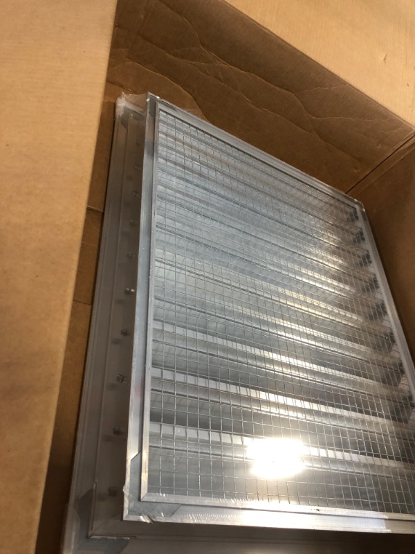 Photo 4 of 18"w X 22"h Aluminum Exterior Vent for Walls & Crawlspace - Rain & Waterproof Air Vent with Screen Mesh - HVAC Grille - Aluminum [Outer Dimensions 19.5”w x 23.5”h] 18 x 22 Anodized Aluminum
--- Factory Seal --- 