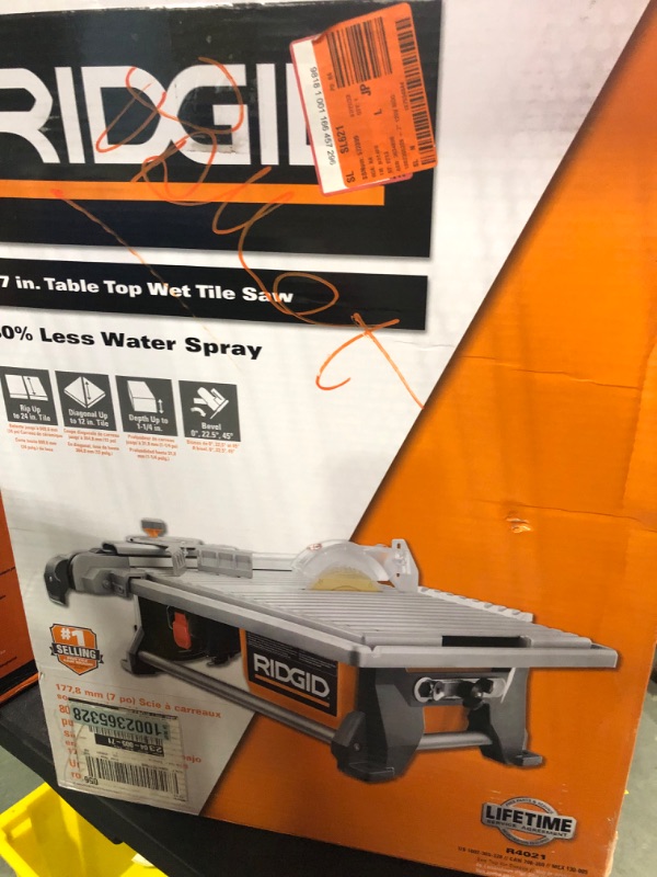 Photo 1 of 7 in. Table Top Wet Tile Saw