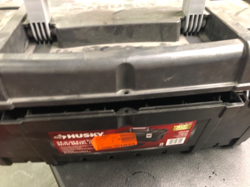Photo 1 of 24 in. Hand Tool Box in Black

