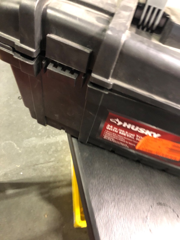 Photo 1 of 24 in. Hand Tool Box in Black
