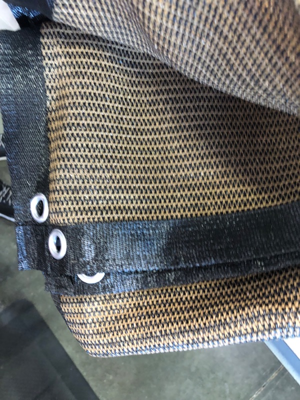 Photo 1 of 90% Coffee Color Shade Cloth with Grommets 2×3.3 3.3×6.5 3.3×10 6.5×6.5 6.5×10 10×6 10×10 10×13 13×13 13×20 16.5×20ft Sunblock Shade Cloth Uv Resistant...
