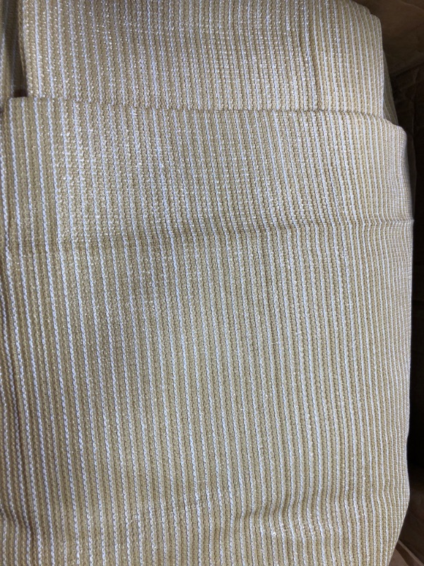 Photo 4 of 5' x 8' Beige Straight Edge Sun Shade Sail, Rectangle Awning Outdoor Shade Cloth Pergola Cover UV Block Fabric- Customized
