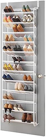 Photo 1 of Whitmor, White 36-Pair Over The Door Shoe Organizer
