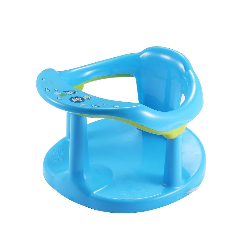 Photo 1 of Infant Baby Bath Seat with Anti-Slip Edge Baby Bath Chair for Sitting Up Bath Seat for Babies 6 Months & Up(Blue)
