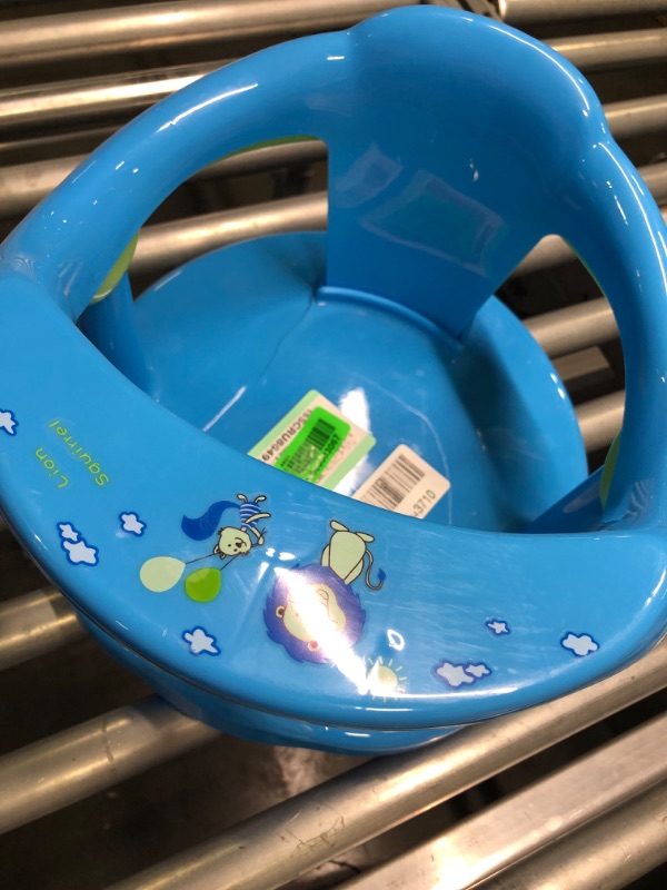 Photo 3 of Infant Baby Bath Seat with Anti-Slip Edge Baby Bath Chair for Sitting Up Bath Seat for Babies 6 Months & Up(Blue)
