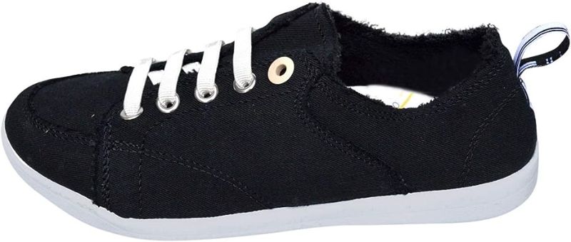 Photo 1 of OVERTERD Women's Fashion Skate Shoes Solid Color Straps Comfortable Flat Casual Shoes Cloth Shoes
