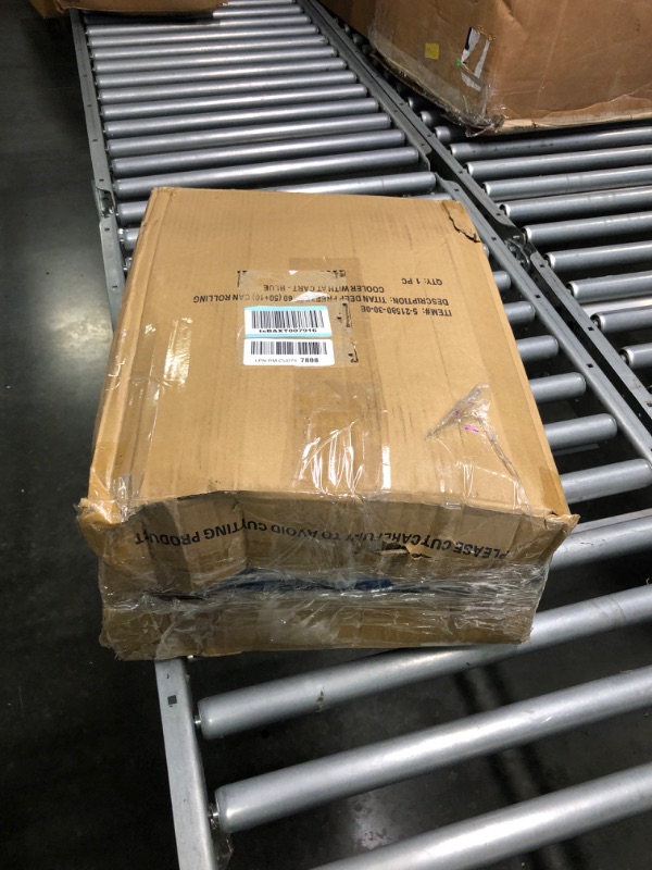 Photo 1 of Arctic Zone Titan Deep Freeze 60 (50+10) Can Collapsible Rolling Cooler with Wheels and All-Terrain Cart Process Blue
--- Need To Be Clean --- 