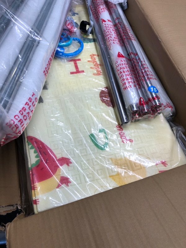 Photo 1 of Baby playpen with mat Play pens for Babies and Toddlers Foldable Baby gate playpen Baby gate playpen playard for Baby
