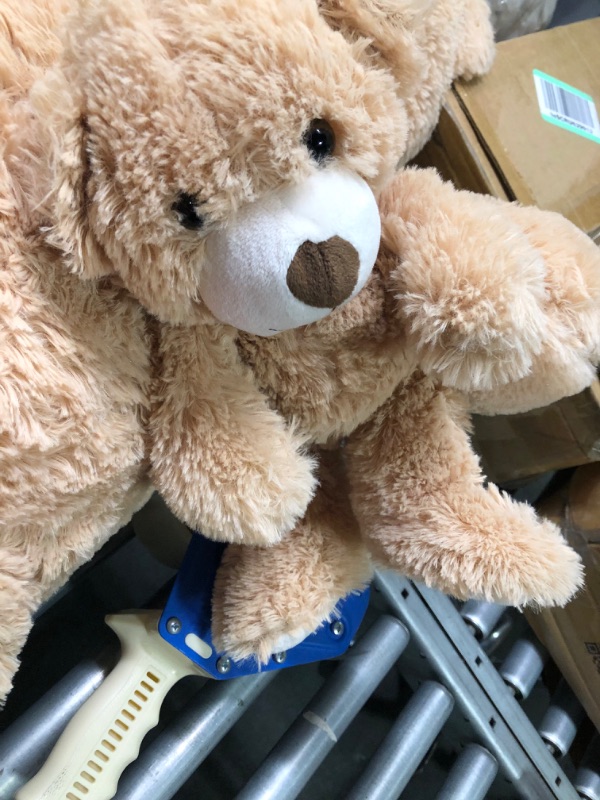 Photo 1 of Tezituor Giant Teddy Bear Stuffed Animal 39in, Large Teddy Bear Mommy with Baby, Big Teddy Bear Stuffed Bear for Kids, Girlfriend on Mother's Day, Valentine, Christmas, Baby Shower, Light Brown