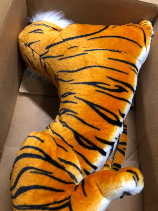 Photo 1 of HCSXMY Realistic Soft Stuffed Animals Plush Toy Tiger for Kids Gifts (Tail Measurement Not Included) (31.5inch/80cm)