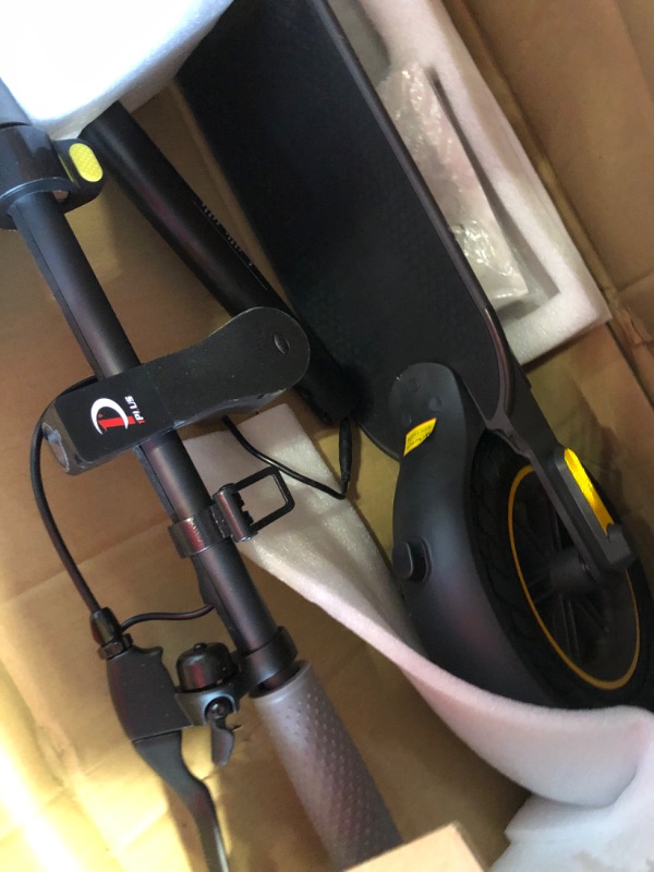 Photo 1 of Electric Scooter 500W Motor 10" Solid Tires 19 Miles Long Range for Adults - 19 Mph Max Speed,Smart APP,Dual Brake System black