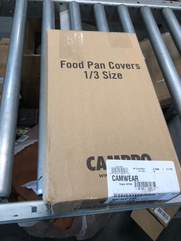 Photo 2 of Cambro 30PPCH190 Food Pan Cover 1/3 size with handle - Case of 6