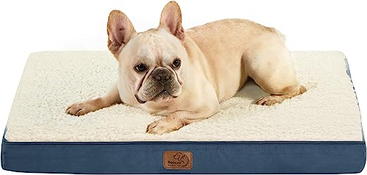 Photo 1 of Bedsure Small Dog Bed for Small Dogs - Orthopedic Dog Beds with Removable Washable Cover, Egg Crate Foam Pet Bed Mat, Suitable for Dogs Up to 20 lbs, Oxford Fabric Bottom
