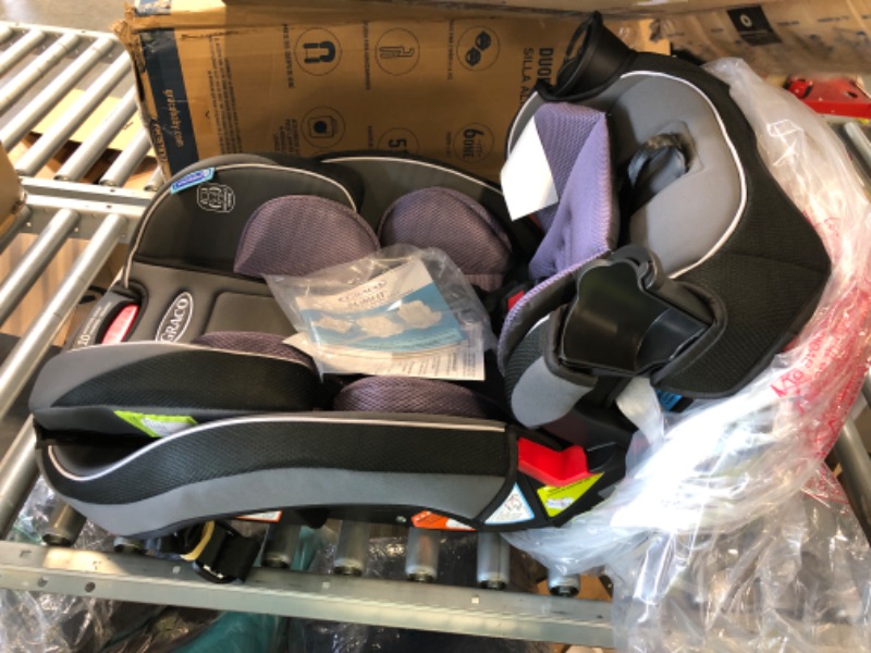 Photo 4 of Graco SlimFit 3 in 1 Car Seat, Slim & Comfy Design Saves Space in Your Back Seat, Annabelle, 1 Count (Pack of 1) SlimFit Annabelle