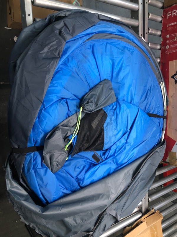 Photo 1 of 6 Person Easy Pop Up Tent,12.5’X8.5’X53.5'',Automatic Setup,Waterproof, Double Layer,Instant Family Tents for Camping,Hiking & Traveling Blue