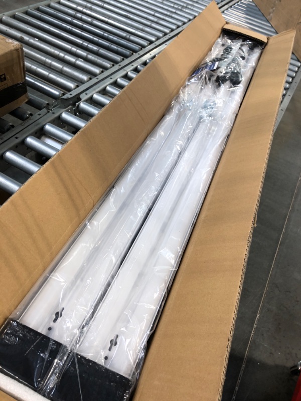 Photo 1 of BBOUNDER 12 Pack Linkable LED Shop Light with Reflector, Super Bright 6500K Cool Daylight, 4400 LM, 4 FT, 48 Inch Integrated Fixture for Garage, 40W Equivalent 250W, Surface & Suspension Mount, Black 6500k Black with Reflector