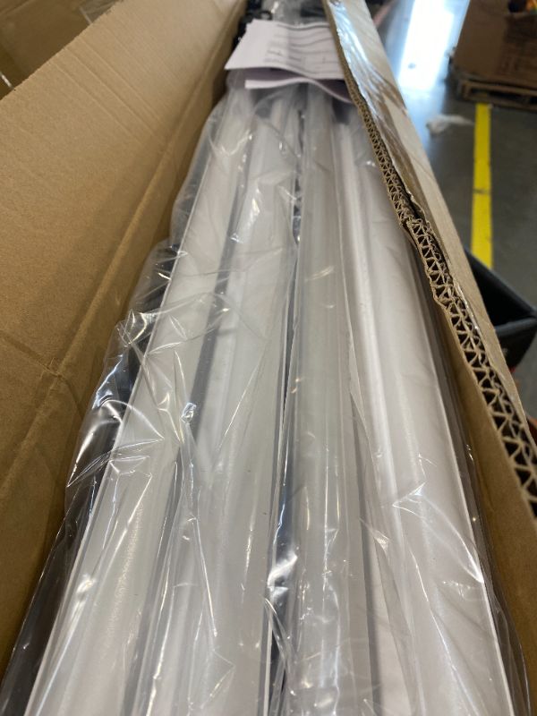 Photo 1 of BBOUNDER 12 Pack Linkable LED Shop Light with Reflector, Super Bright 6500K Cool Daylight, 4400 LM, 4 FT, 48 Inch Integrated Fixture for Garage, 40W Equivalent 250W, Surface & Suspension Mount, Black 6500k Black with Reflector