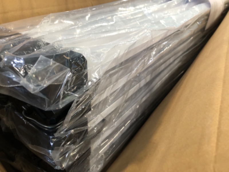 Photo 1 of BBOUNDER 12 Pack Linkable LED Shop Light with Reflector, Super Bright 6500K Cool Daylight, 4400 LM, 4 FT, 48 Inch Integrated Fixture for Garage, 40W Equivalent 250W, Surface & Suspension Mount, Black 6500k Black with Reflector