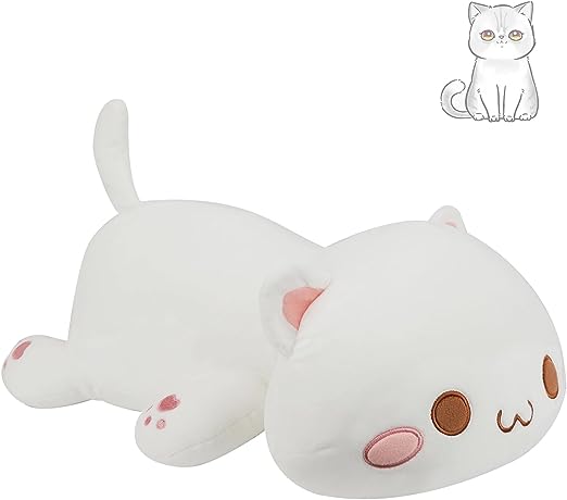 Photo 1 of AFAN Super Soft 25.9”Cute Cat Kitten Doll Plush Toy Kawaii Anime Plush Cute Stuffed Animal Cat Toys for Kids Girls Boys Squishmallow Cat ?White ?