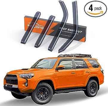 Photo 1 of ACLONG in Channel Rain Guards for Toyota 4runner 2010-2023, Upgraded Thickened Side Window Deflectors, Wind Visor, Vent Visors Deflector, Rain Visor, Windon Visor, Smoke Color-4 PCS
