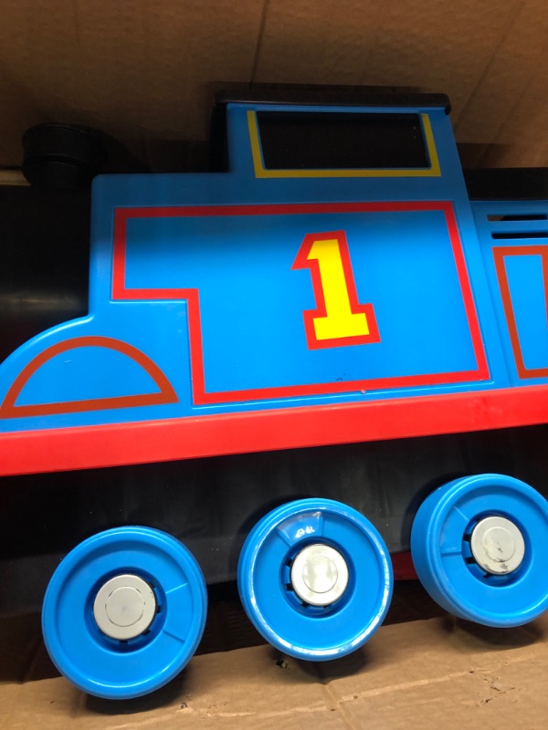 Photo 3 of Fisher-Price Thomas & Friends Biggest Friend Thomas pull-along toy train engine with storage for preschool kids ages 2 years and older Pull-Along Thomas Toy Train